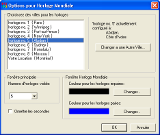 World Clock Options